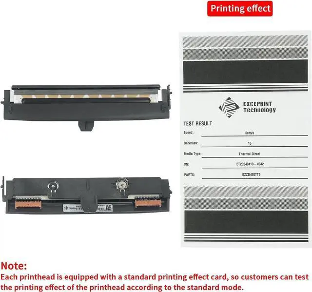 Alt view image 7 of 7 - Printhead for Ze bra ZD420T ZD620T ZD621T 300dpi Thermal Mobile Label Printer - Spare Part/OEM Replacement Thermal Print Head Compatible with Ze bra ZD420T/ZD620T/ZD621T - Part P1080383-227