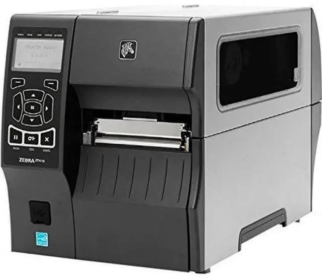 Main image of Ze bra ZT410 Direct Thermal/Thermal Transfer Printer - Monochrome - Desktop - Label Print - 4.09in Print Width - 14 in/s Mono - 300 dpi - Bluetooth - USB - Serial - Ethernet - LCD