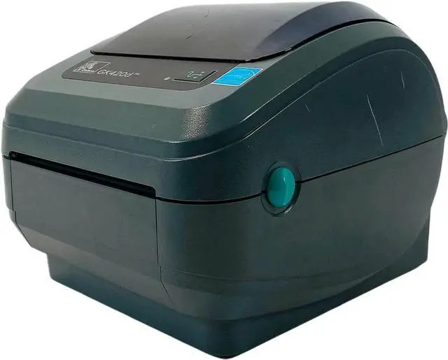 Alt view image 3 of 7 - Ze bra GK420d Direct Thermal Bar code Printer USB LAN GK42-202210-00AU with Adapter