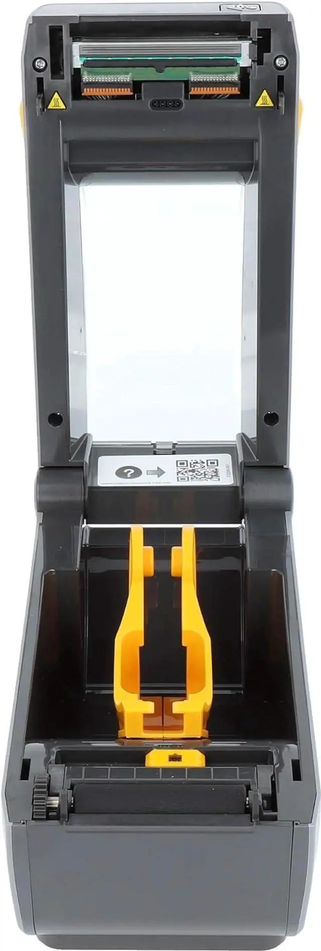 Alt view image 4 of 7 - Ze bra ZD410 Printer with Tear-Off Edge - 203 DPI - Direct Thermal - 56 mm Max. Print Width, USB Interfaces (ZD41022-D0E000EZ), Grey (Dark)