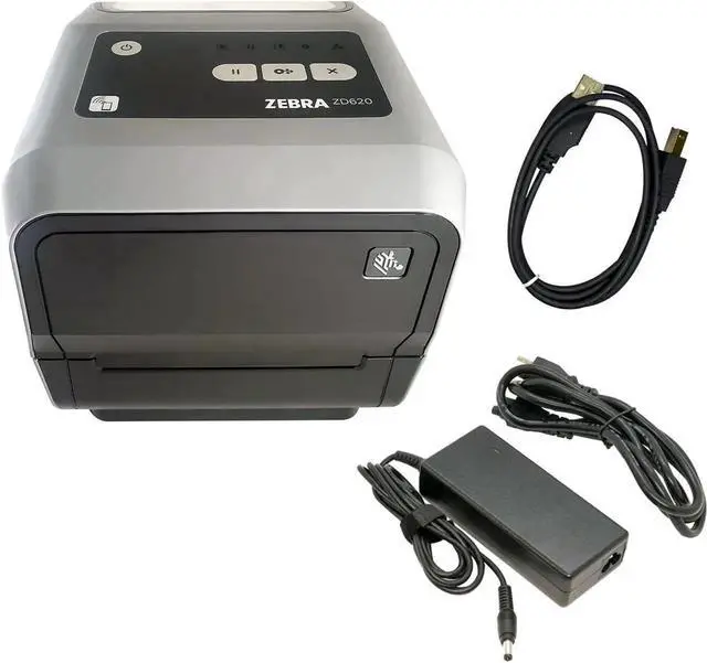 Alt view image 5 of 6 - Ze bra ZD620t 300 dpi Thermal Transfer Desktop Printer - Ethernet, Bluetooth, Serial, USB Connectivity - 6 IPS, Print Width 4 in, ZD620 Bar code Label Printer - ZD62043-T01F00EZ