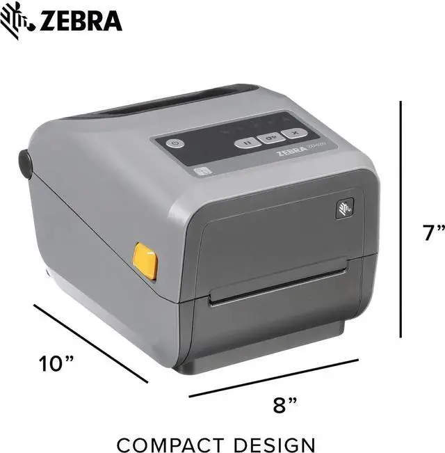 Alt view image 4 of 7 - Ze bra - ZD420c-Ribbon-Cartridge Desktop Printer for Labels and Bar codes - Print Width 4 in - 300 dpi - Interface: Ethernet, USB - ZD42043-C01E00EZ