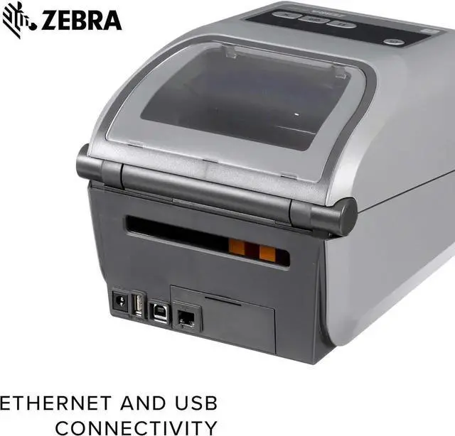 Alt view image 7 of 7 - Ze bra - ZD420c-Ribbon-Cartridge Desktop Printer for Labels and Bar codes - Print Width 4 in - 300 dpi - Interface: Ethernet, USB - ZD42043-C01E00EZ