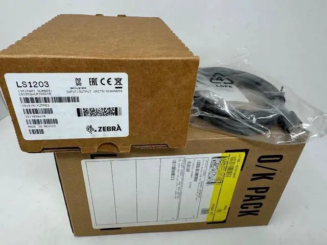 Alt view image 2 of 7 - Ze,bra Motor,ola Sym,bol LS1203-CR10001R Bar,code LASER Scan,ner w USB Cable