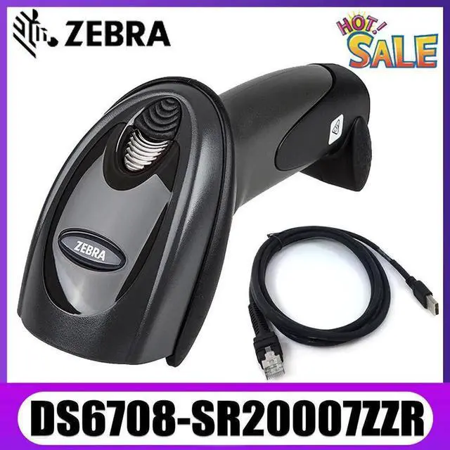 Main image of Ze,bra Sym,bol DS6708-SR20007ZZR 1D 2D Handheld Bar,code Scan,ner Reader USB Kit