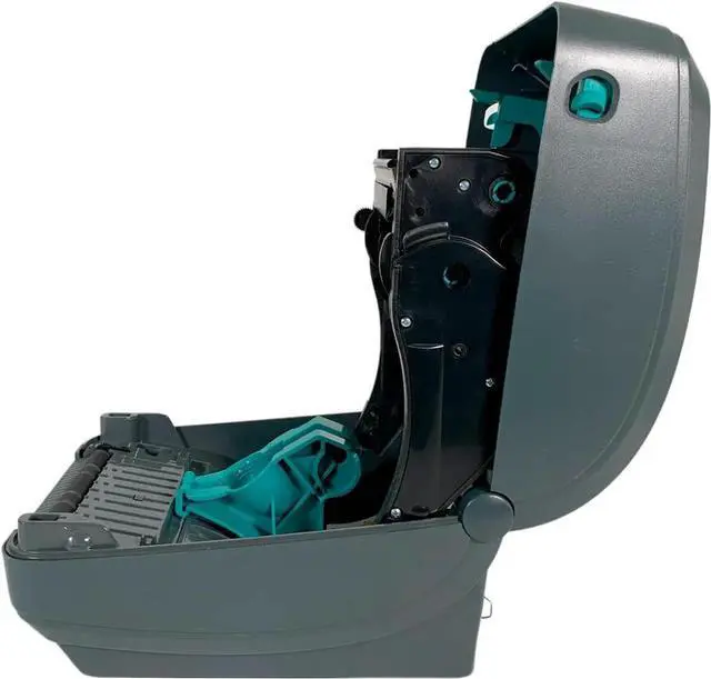 Alt view image 7 of 7 - Tekswamp Ze bra GX430T Thermal Transfer Bar code Printer 300 dpi USB Serial GX43-102510-000, Bundle with AC Adapter