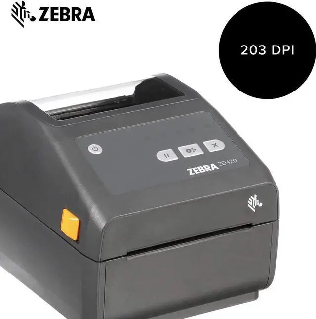 Alt view image 6 of 7 - Ze bra ZD420d Direct Thermal Desktop Printer 203 dpi Print Width 4 in USB Ethernet ZD42042-D01E00EZ