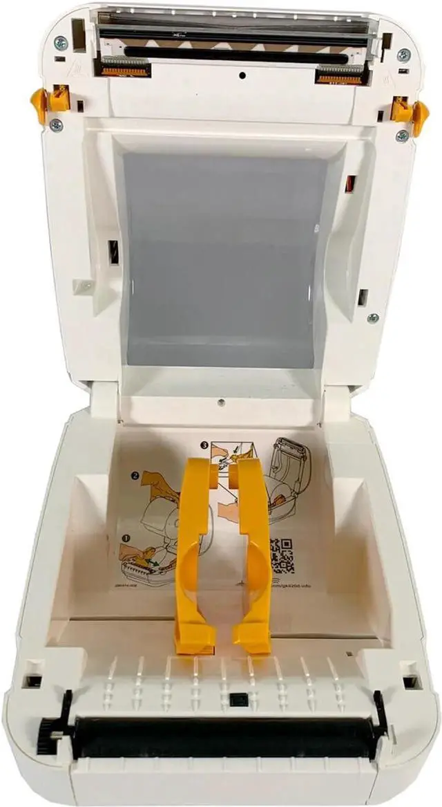 Alt view image 4 of 7 - Ze bra GK420d Direct Thermal Bar code Printer USB Ethernet GK4H-202210-000 White, Bundle with AC Adapter