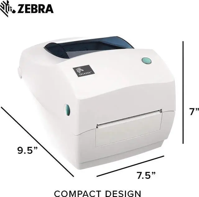 Alt view image 6 of 7 - Ze bra GC420t Thermal Transfer Desktop Printer Print Width of 4 in USB Serial and Parallel Port Connectivity GC420-100510-000