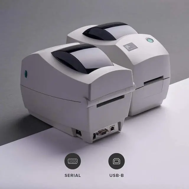 Alt view image 2 of 7 - Ze bra TLP2824 Plus Thermal Transfer Desktop Monochrome Printer Print Width of 2 in Serial and USB Port Connectivity 282P-101110-000