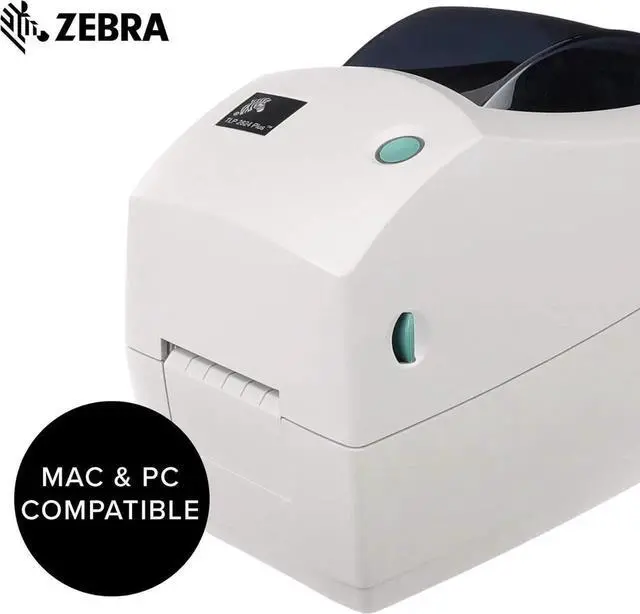 Alt view image 4 of 7 - Ze bra TLP2824 Plus Thermal Transfer Desktop Monochrome Printer Print Width of 2 in Serial and USB Port Connectivity 282P-101110-000