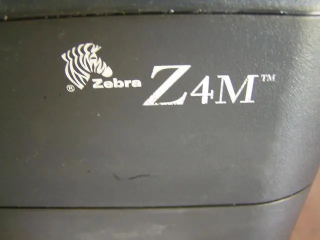 Alt view image 4 of 7 - Ze bra Z4M Printer Z4M00-0001-0000 W/Test Print