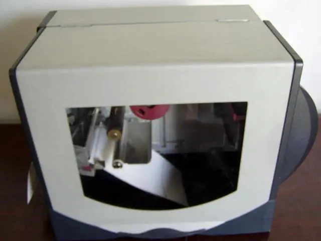 Alt view image 7 of 7 - Ze bra Z4M Printer Z4M00-0001-0000 W/Test Print