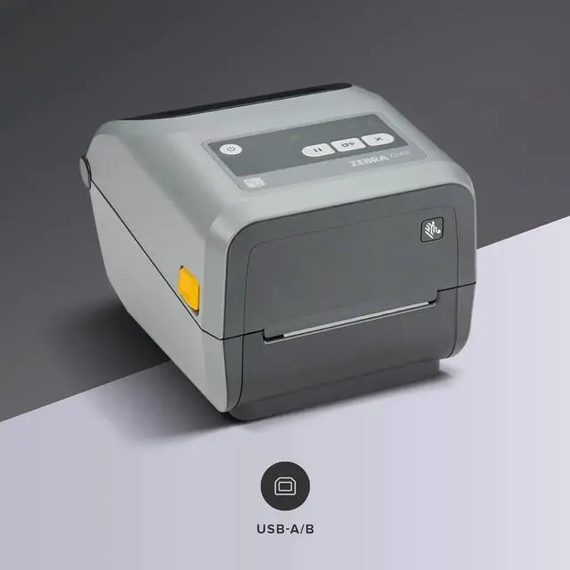 Alt view image 2 of 6 - Ze bra ZD421 Thermal Shipping Label Printer 4"| 300 DPI | No Ink Required | 4x6 | USB, Ethernet, Tap to Pair NFC | Easy Drop Ribbon | 1 Year Warranty |Thermal Transfer