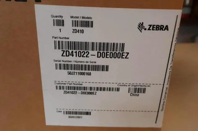 Alt view image 4 of 5 - Ze,bra ZD410 ZD41022 Thermal Printer Bluetooth, USB, Ethernet