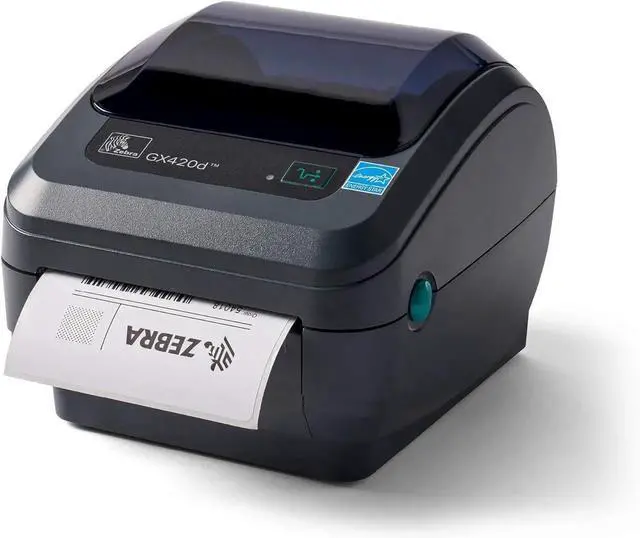 Main image of Ze bra GX420d Direct Thermal Desktop Printer Print Width of 4 in USB Serial and Parallel Port Connectivity GX42-202510-000