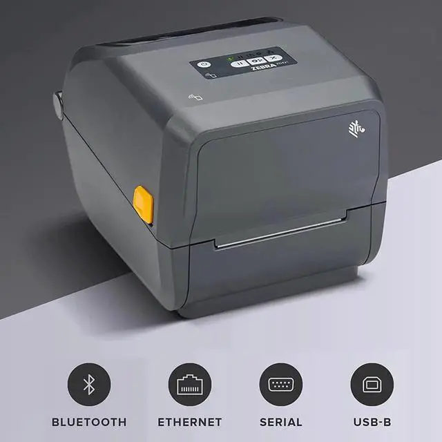 Alt view image 4 of 6 - Ze bra ZD621 300dpi Thermal Transfer Desktop Printer, Print Width 4 inch, 6 IPS - Serial, USB, Ethernet, Bluetooth Connectivity ZD621t
