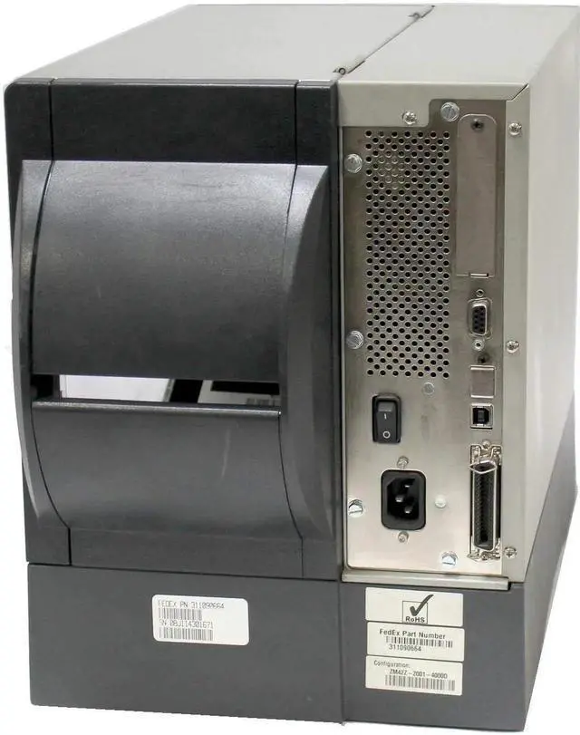 Alt view image 3 of 6 - Ze bra ZM400 ZM42Z-2001-4000D Thermal Label Printer