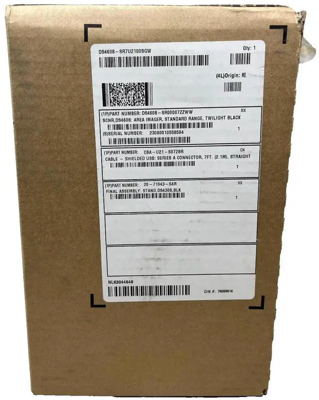 Alt view image 3 of 4 - Ze,bra DS4608-SR7U2100SGW Bar,code Reader USB, Serial RS232, With Support