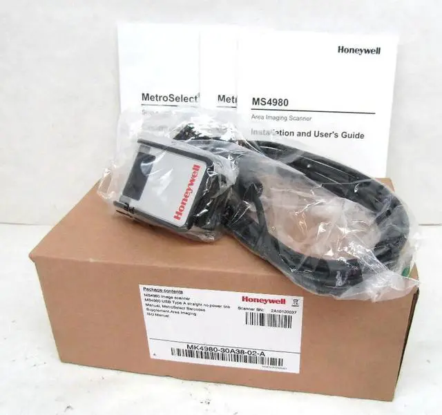 Alt view image 6 of 7 - Honey,well MS4980 Area Imaging Bar,code Image Scan,ner w/Cable and Power Adapter