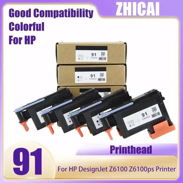 Main image of For HP 91 Printhead HP91 hp91 Print Head/Nozzle For HP DesignJet Z6100 Z6100ps Printer C9460A C9461A C9462A C9463A