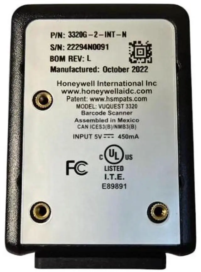 Alt view image 3 of 5 - Honey,well 3320G-2USB-0-N Vuquest 3320G 2D USB Area-Imaging Bar,code Scan,ner Cable
