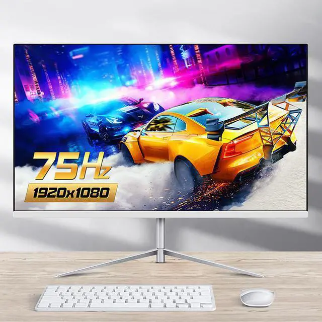 Alt view image 2 of 7 - FYHXele 24inch Computer Monitor PC Monitor FHD 1080P 75Hz 1ms Response IPS Panel VESA 75*75mm Super-Slim HDMI VGA Blue Light Filter