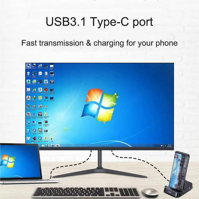 Alt view image 6 of 7 - FYHXele 27Inch 2K Monitor 75Hz QHD Gaming Monitor Computer Support 1K 100Hz IPS Panel DC Flicker-Free Eye Protect HDMI USB DP Type-C