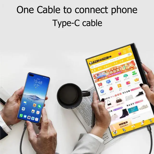 Alt view image 4 of 7 - 15.6inch 4K Portable Monitor UHD Touchscreen LED Full-featured USB Type-C HDMI2.0 Eye Care 550 Brightness with Speakers Holder