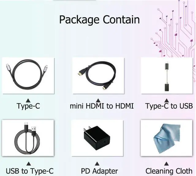 Alt view image 7 of 7 - 15.6inch 4K Portable Monitor UHD Touchscreen LED Full-featured USB Type-C HDMI2.0 Eye Care 550 Brightness with Speakers Holder