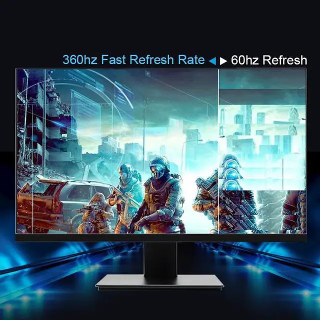 Alt view image 4 of 7 - 25inch Computer Monitor 360Hz Monitor PC Adaptive-Sync 1080P Support 144Hz IPS VESA 100*100 1ms Response Frameless HDMI USB