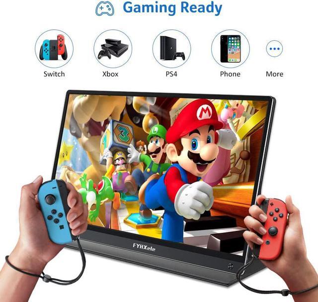 Alt view image 4 of 7 - Portable Monitor Travel Screen Second 15.6 Inch FHD 1080P IPS External Monitor for Laptop with Dual Type-C Mini HDMI with Smart Cover & Dual Speakers, Plug & Play for PC Phone