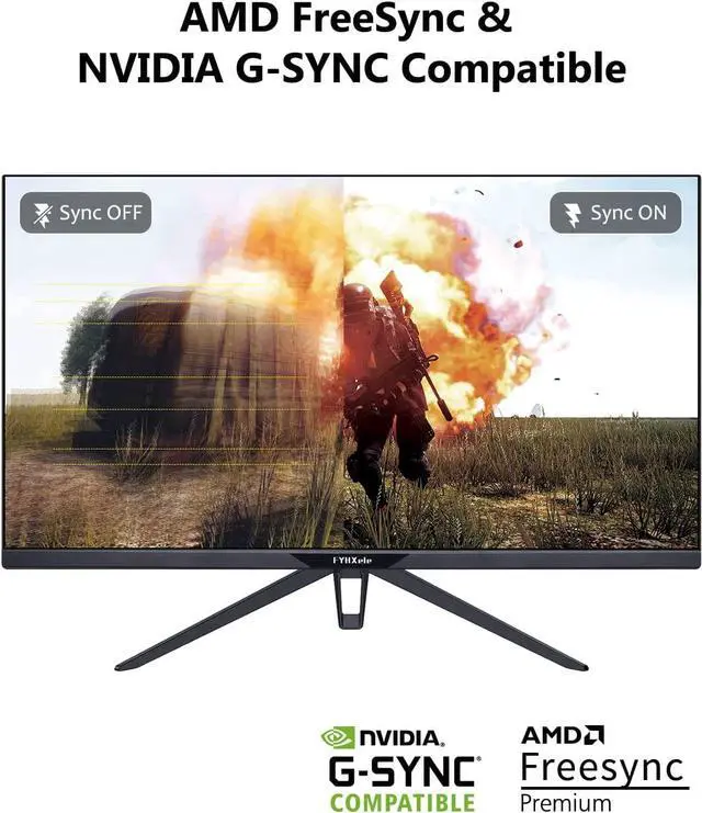Alt view image 3 of 7 - FYHXele Gaming Monitor, 4K Monitor 144Hz 28" with Remote, UHD IPS Computer Monitor, 65W USB-C, 1ms, VESA Mount, Dual Speaker, Free-sync, DSC, 1xHDMI2.1, 1xHDMI2.0, Inputs 1xDisplayPort1.4, HDR400