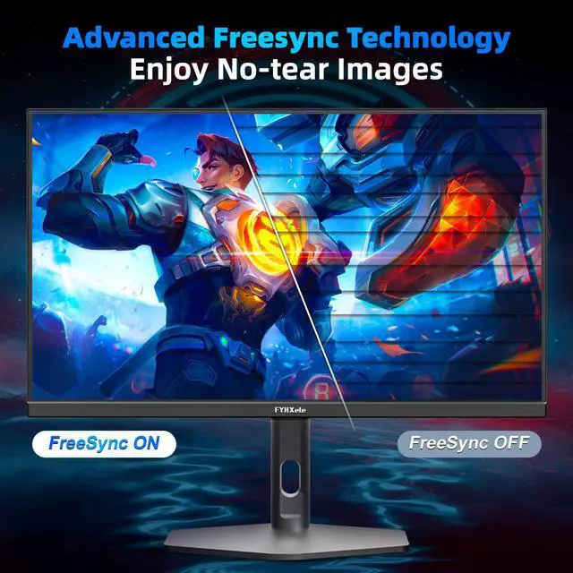 Alt view image 5 of 6 - 27 inch Gaming Monitor 380Hz, FHD 1080P Fast IPS 0.5ms, Frameless Computer Monitor, HDR Height/Pivot/Swivel/Tilt Adjustable Vertical Monitor, Support FreeSync, VESA, DP*2, HDMI*2