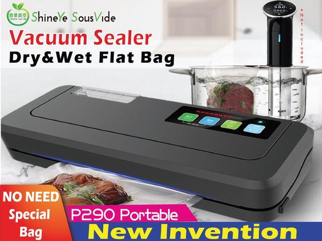 ShineYe Sous Vide P290 Automatic Wet&Dry Food Home and Commercial Vacuum  Sealer Packaging Machine Flat Bag Vacuum Sealer Packaging Machine 110v 