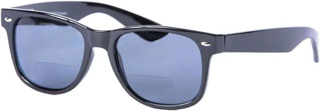 Alt view image 2 of 5 - "Lovin Rays" Polarized Sunglasses with Nearly Invisible Line Bifocal Reader for Men and Women +3.00 Black