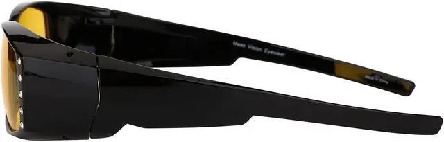 Alt view image 3 of 5 - Night Driving Polarized Sunglasses that Fit Over Prescription Glasses Featuring Rhinestones