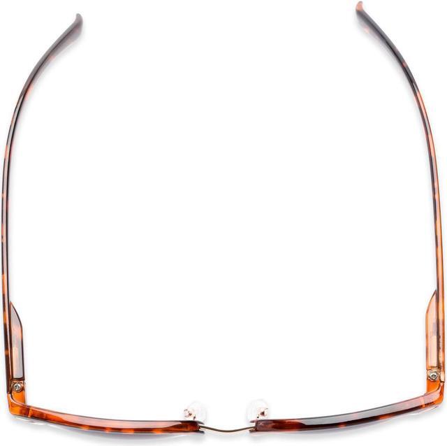 Alt view image 4 of 6 - "The Executive" Classic Semi-Rimless Bifocal Reading Sunglasses for Men and Women - Hard Carrying Case Included +1.50 Tortoise