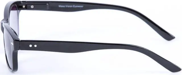 Alt view image 2 of 3 - "The Intellect" 3 Pair of Unisex Reading Glasses - Spring Hinges +2.50 Black