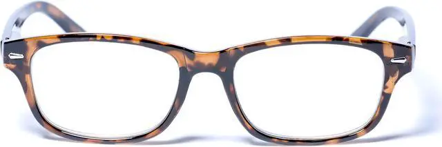 Alt view image 3 of 6 - "The Intellect" 3 Pair of Unisex Reading Glasses - Spring Hinges +1.25 Black/Tortoise
