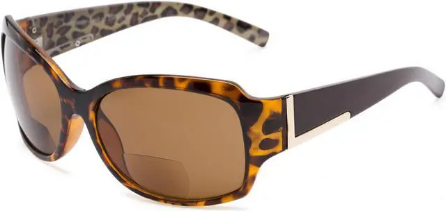 Alt view image 2 of 5 - "The Fashionista" Women's Designer Bifocal Sunglasses +2.50 Tortoise