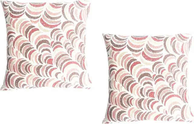 Alt view image 6 of 7 - PRIMA LINEN 2-Pack Festive Slice Decorative Print (18"x18") Square Luxury Throw Pillow Cushion Cover Cases Collection Set