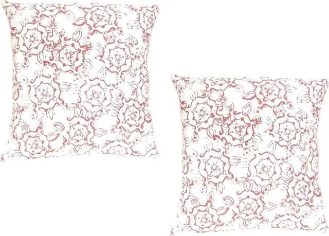 Alt view image 6 of 7 - PRIMA LINEN 2-Pack Bouquet Floral Decorative Print (18"x18") Square Luxury Throw Pillow Cushion Cover Cases Collection Set