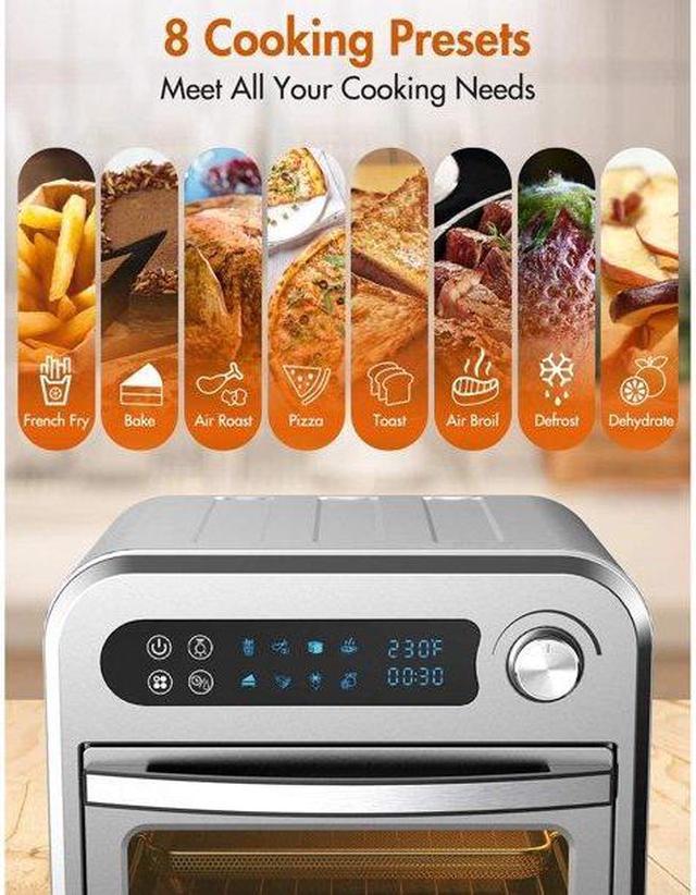 Moosoo Air Fryer, Air Fryer Oven with 10.6 Quart Capacity, Digital