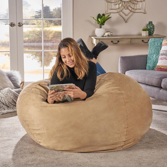 Mua Sofa Sack Bean Bag Chair: 3' Memory Foam Furniture Bean Bag - Medium  Sofa with Soft Micro Fiber Cover - Yellow trên Amazon Mỹ chính hãng 2023 |  Giaonhan247