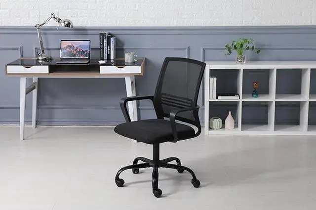 Alt view image 6 of 7 - QIGRIF furniture Store Mesh Office Chair Task Chair Swivel Height Adjustable Task Chair with Armrest Ergonomic Chair