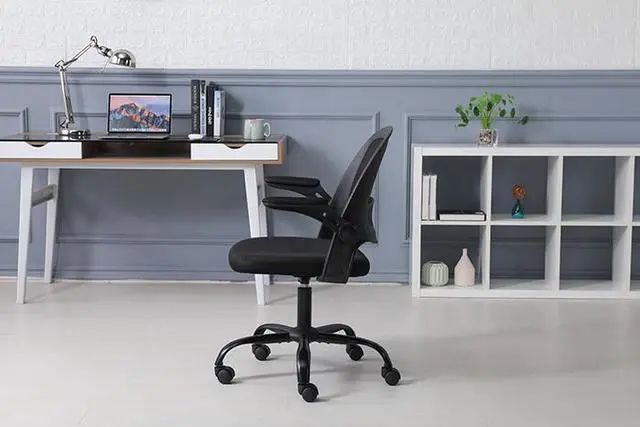 Alt view image 7 of 7 - QIGRIF Furniture Store Ergonomic Office Chair Computer Desk Chair, Adjustable Height, Comfortable Thick Padded HighBack Office Chair Relieve Back Pain, (Black)