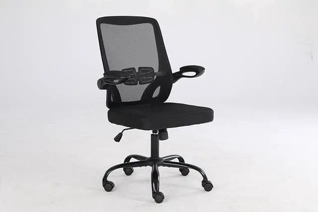 Alt view image 2 of 7 - QIGRIF furniture Store Mesh Chair Home Office Chair High Back Mesh Computer Chair Adjustable Height Swivel Chair Ergonomic Office Chair for Office, Home, School Games Entertainment Office Rest (Black)