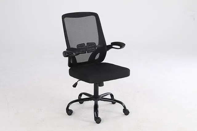 Alt view image 3 of 7 - QIGRIF furniture Store Mesh Chair Home Office Chair High Back Mesh Computer Chair Adjustable Height Swivel Chair Ergonomic Office Chair for Office, Home, School Games Entertainment Office Rest (Black)