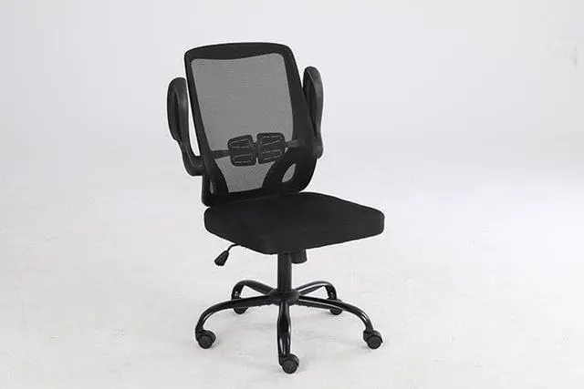 Alt view image 4 of 7 - QIGRIF furniture Store Mesh Chair Home Office Chair High Back Mesh Computer Chair Adjustable Height Swivel Chair Ergonomic Office Chair for Office, Home, School Games Entertainment Office Rest (Black)